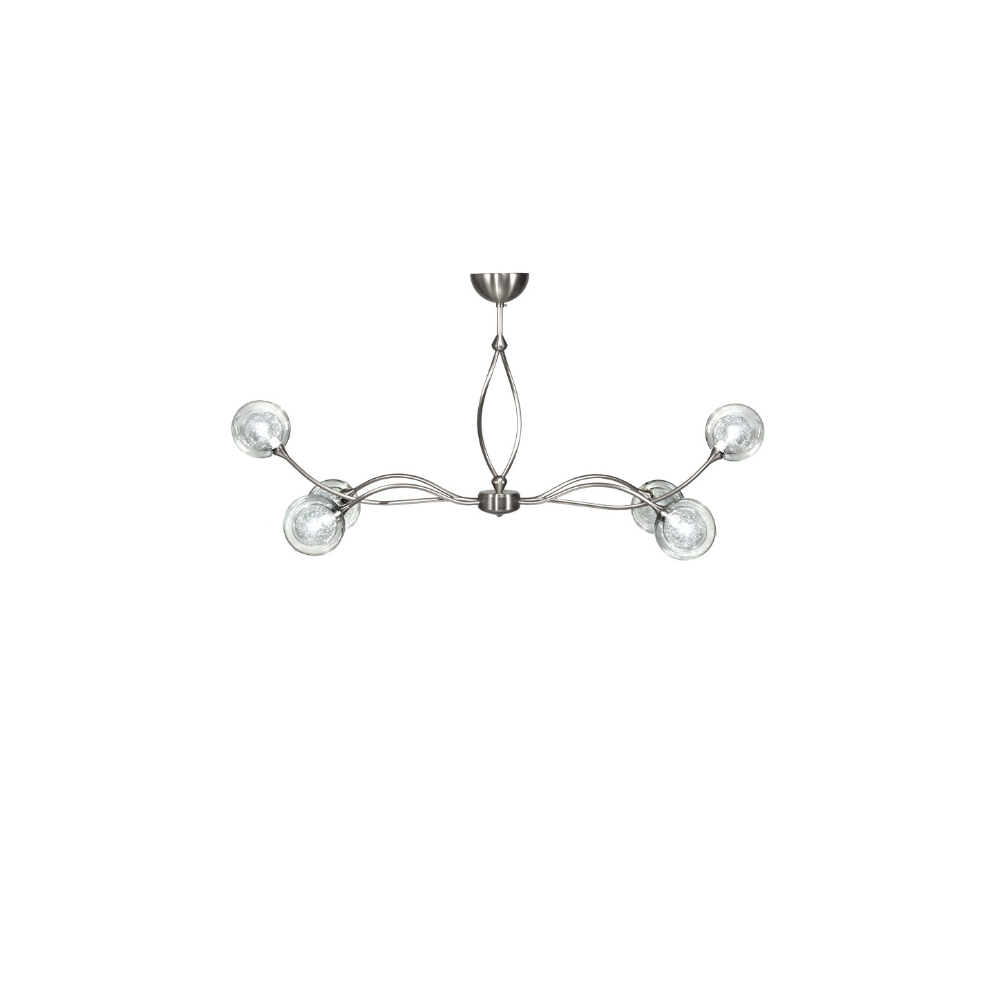 Lustre pour salle à manger SYRA 6 LUMIÈRES AVEC VERRES S100, 3 finitions CVL Manufacture