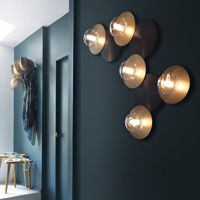 Applique murale ronde DOTS B 5 LUMIÈRES, 5 finitions CVL Manufacture