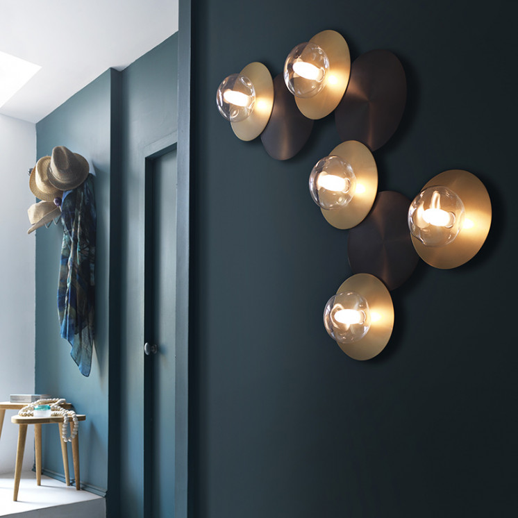Applique murale ronde DOTS B 5 LUMIÈRES, 5 finitions CVL Manufacture
