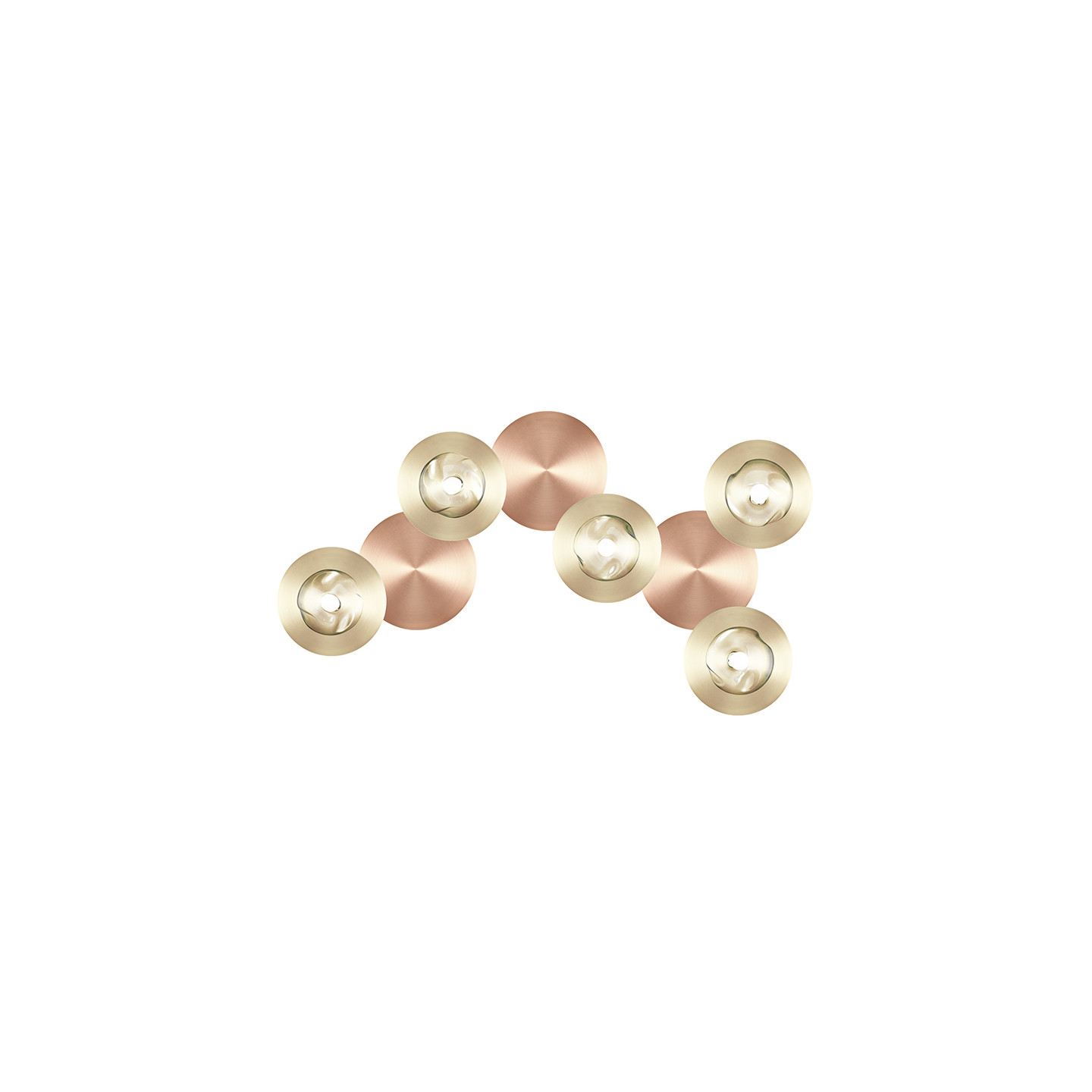 Applique murale ronde DOTS B 5 LUMIÈRES, 5 finitions CVL Manufacture