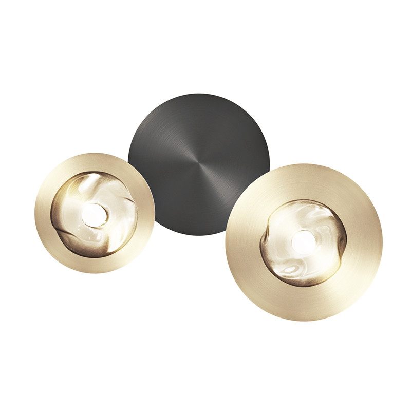Applique murale ronde DOTS G 2 LUMIÈRES, 3 finitions CVL Manufacture