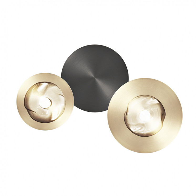 Applique murale ronde DOTS G 2 LUMIÈRES, 3 finitions CVL Manufacture