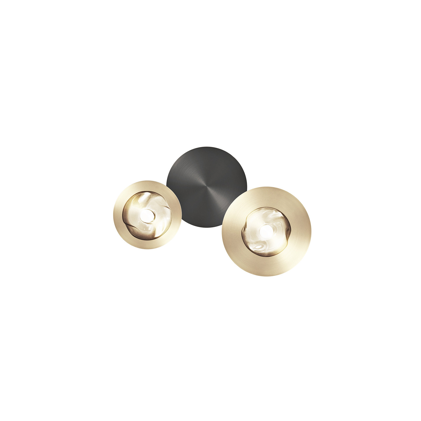 Applique murale ronde DOTS G 2 LUMIÈRES, 3 finitions CVL Manufacture