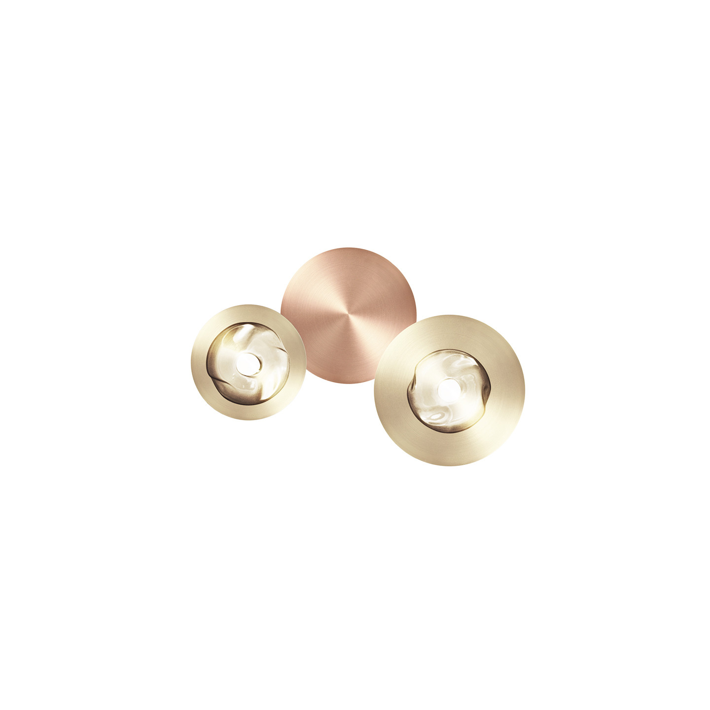 Applique murale ronde DOTS G 2 LUMIÈRES, 3 finitions CVL Manufacture