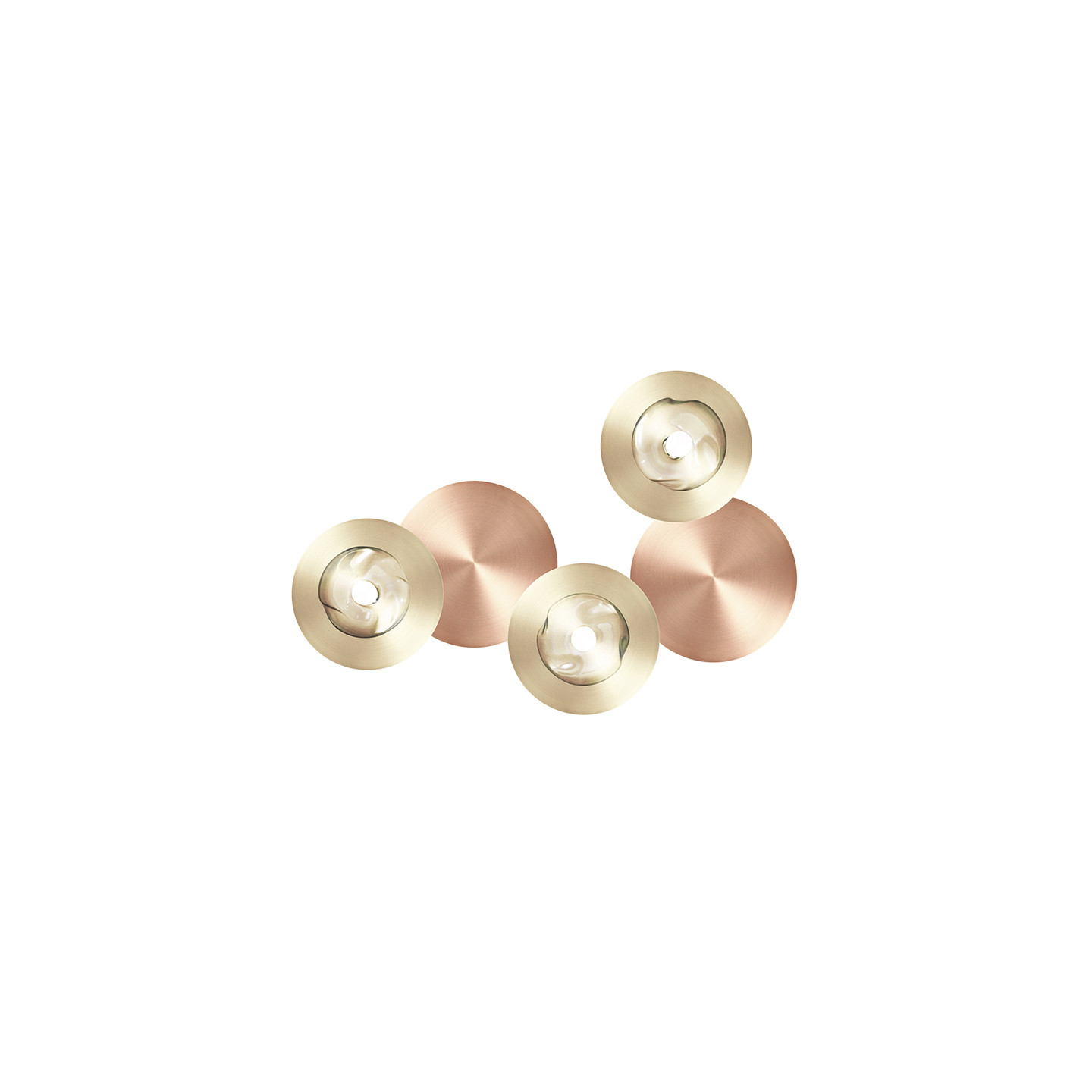 Applique murale ronde DOTS A 3 LUMIÈRES, 5 finitions CVL Manufacture