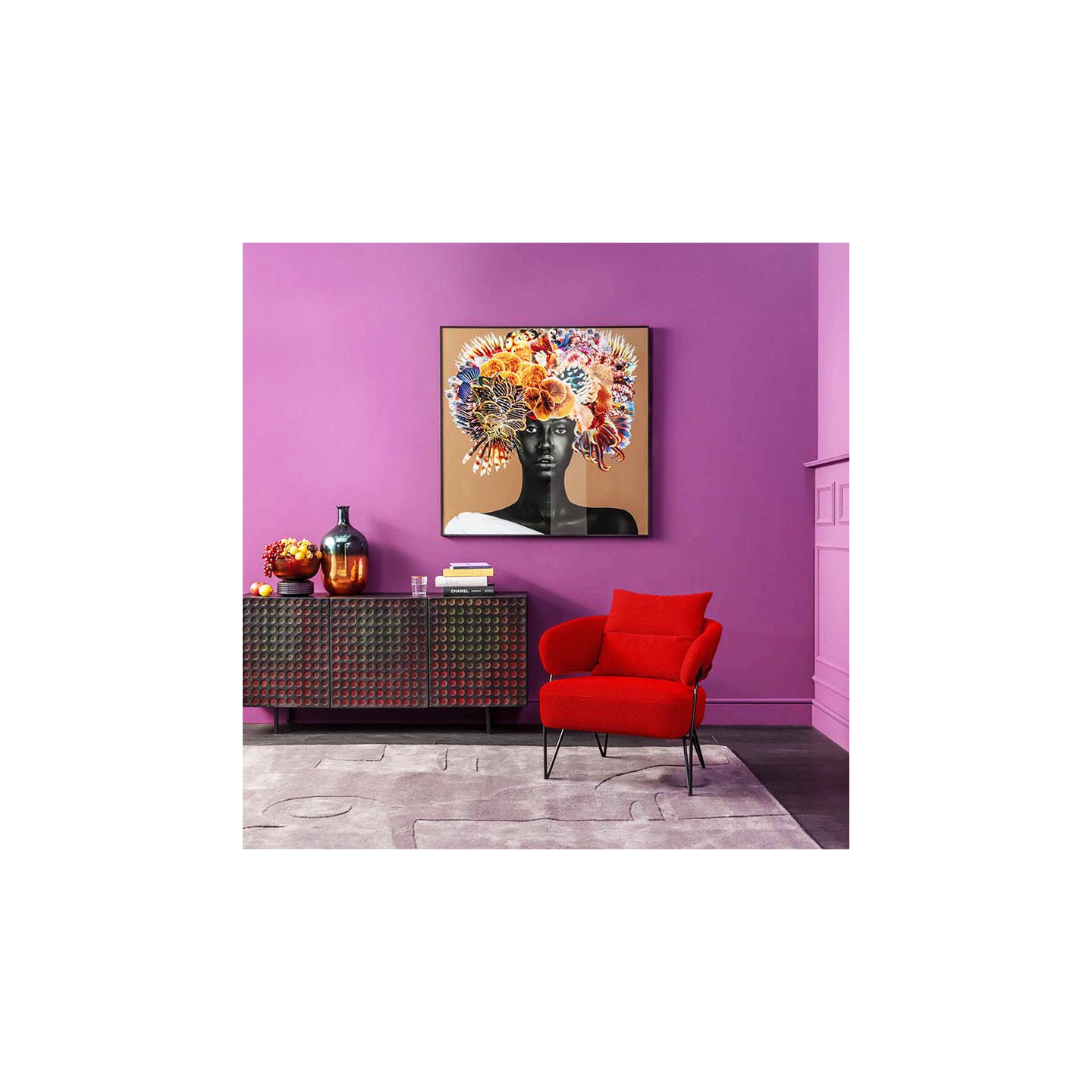 Fauteuil design confortable PEPPO, 2 coloris Kare