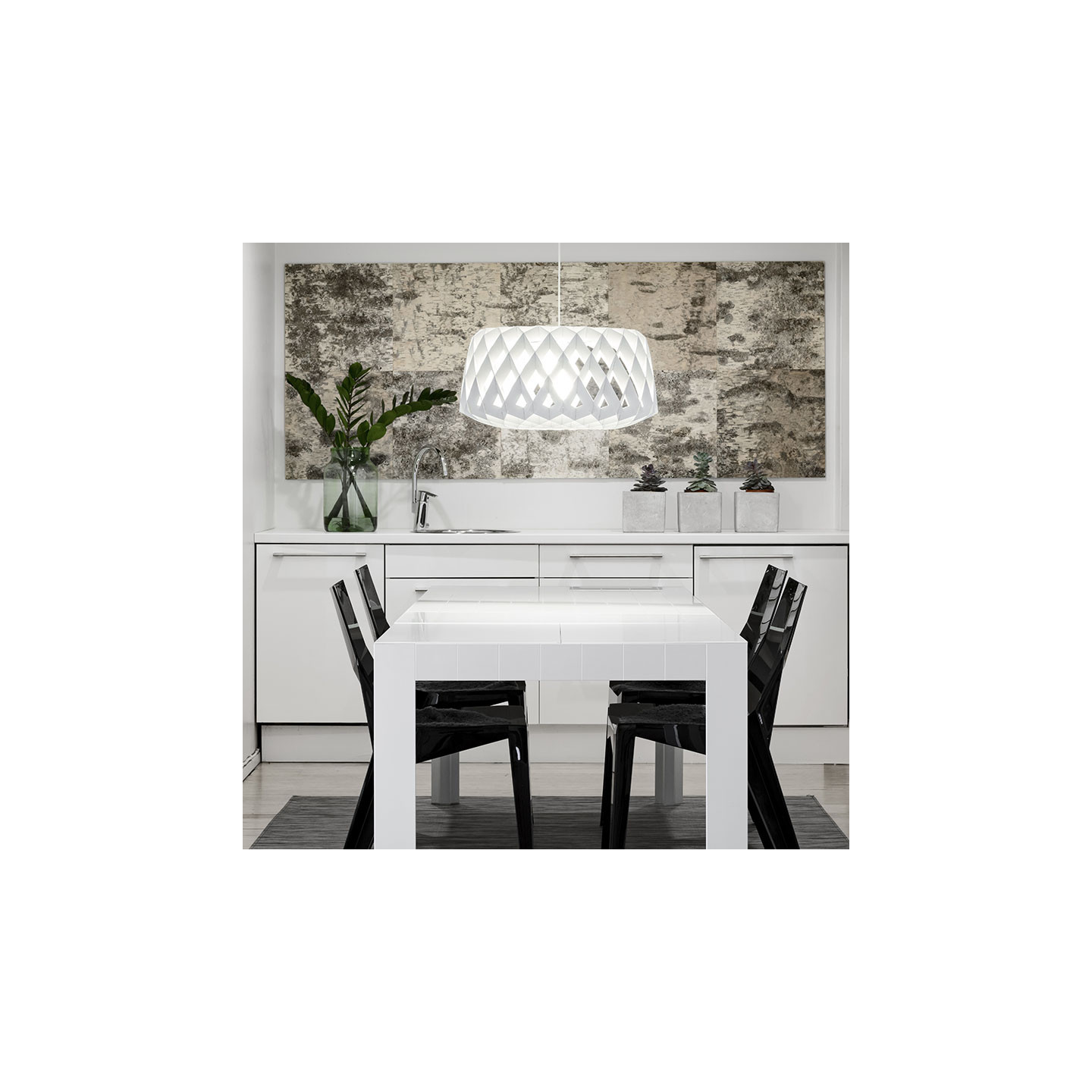 Suspension en bois SIGNATURE Ø60, 4 coloris Pilke