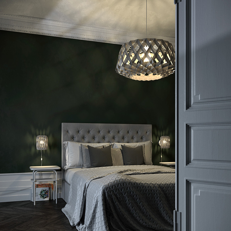 Suspension en bois SIGNATURE Ø60, 4 coloris Pilke