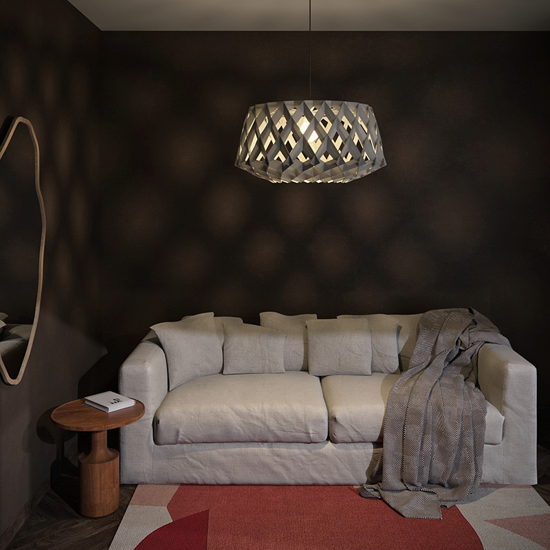 Suspension en bois SIGNATURE Ø60, 4 coloris Pilke