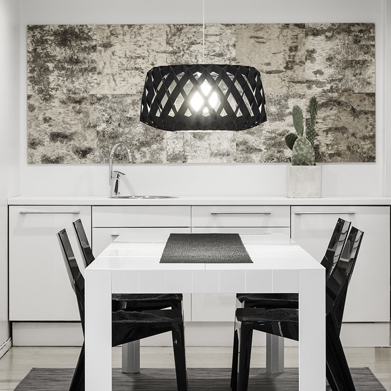 Suspension en bois SIGNATURE Ø60, 4 coloris Pilke